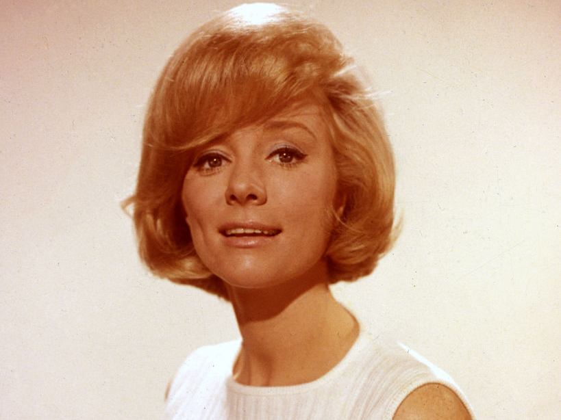 Inger Stevens, studio publicity portrait, circa 1965 in white top