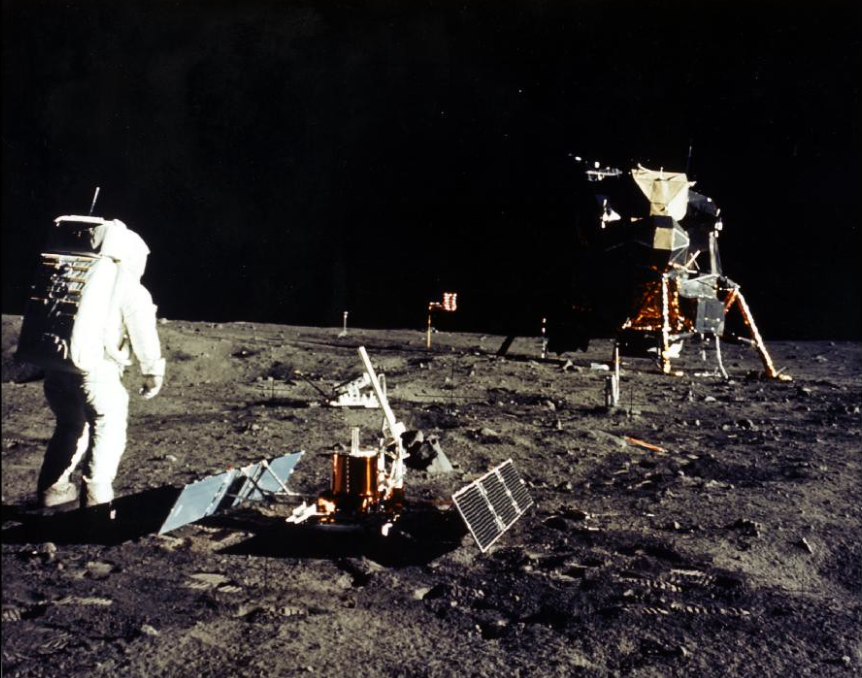 A Walk on the Moon During Apollo 11 (NASA, July 20, 1969)