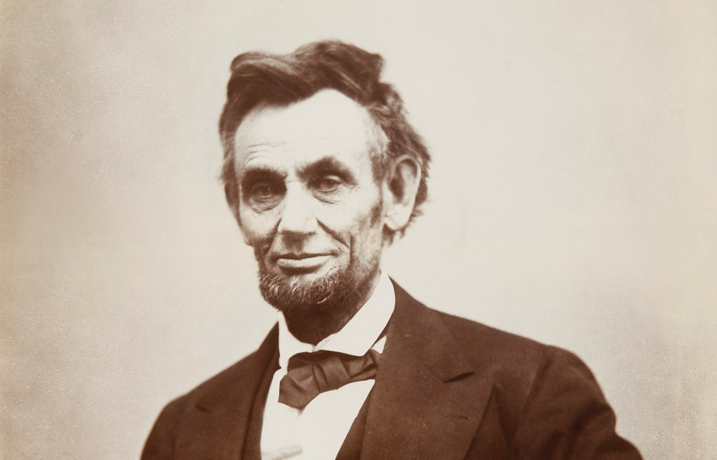 A photograph of Abraham Lincoln