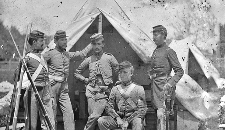 Civil War Camp Photo
