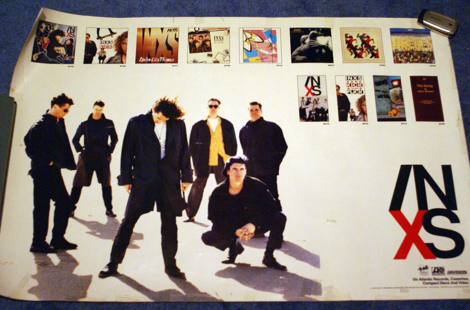 Photo of a INXS poster