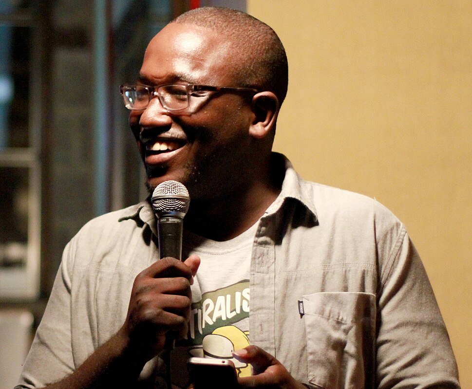 Hannibal Buress giving interview