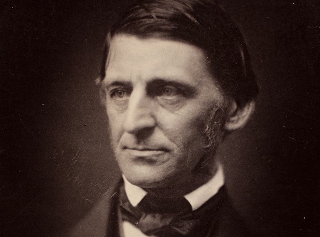 Portrait of Ralph Waldo Emerson in a suit