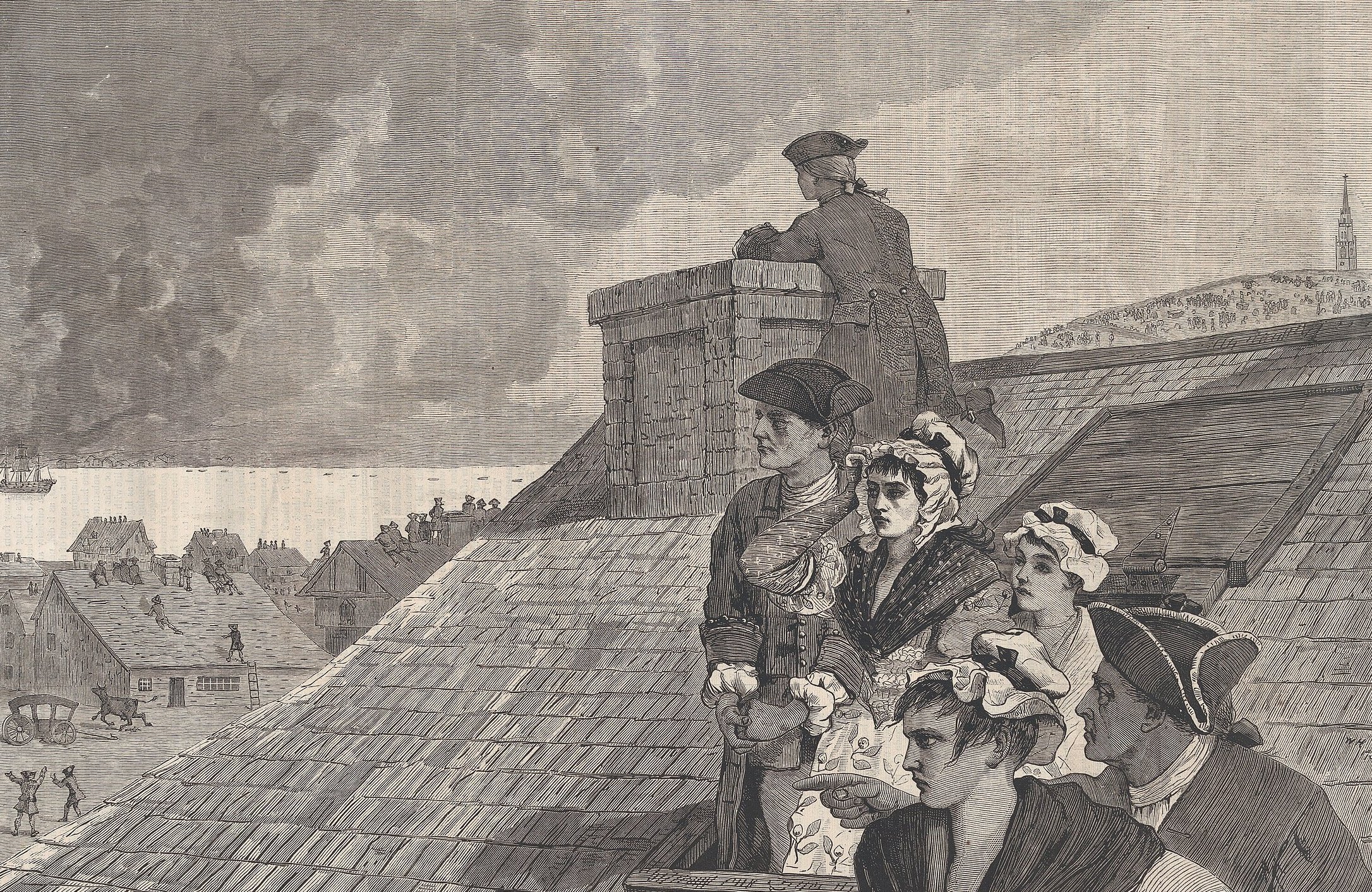 Watching The Battle Of Bunker Hill From Copp's Hill