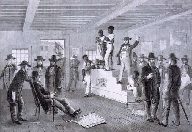 Slave Auction in Virginia 02/16/1861