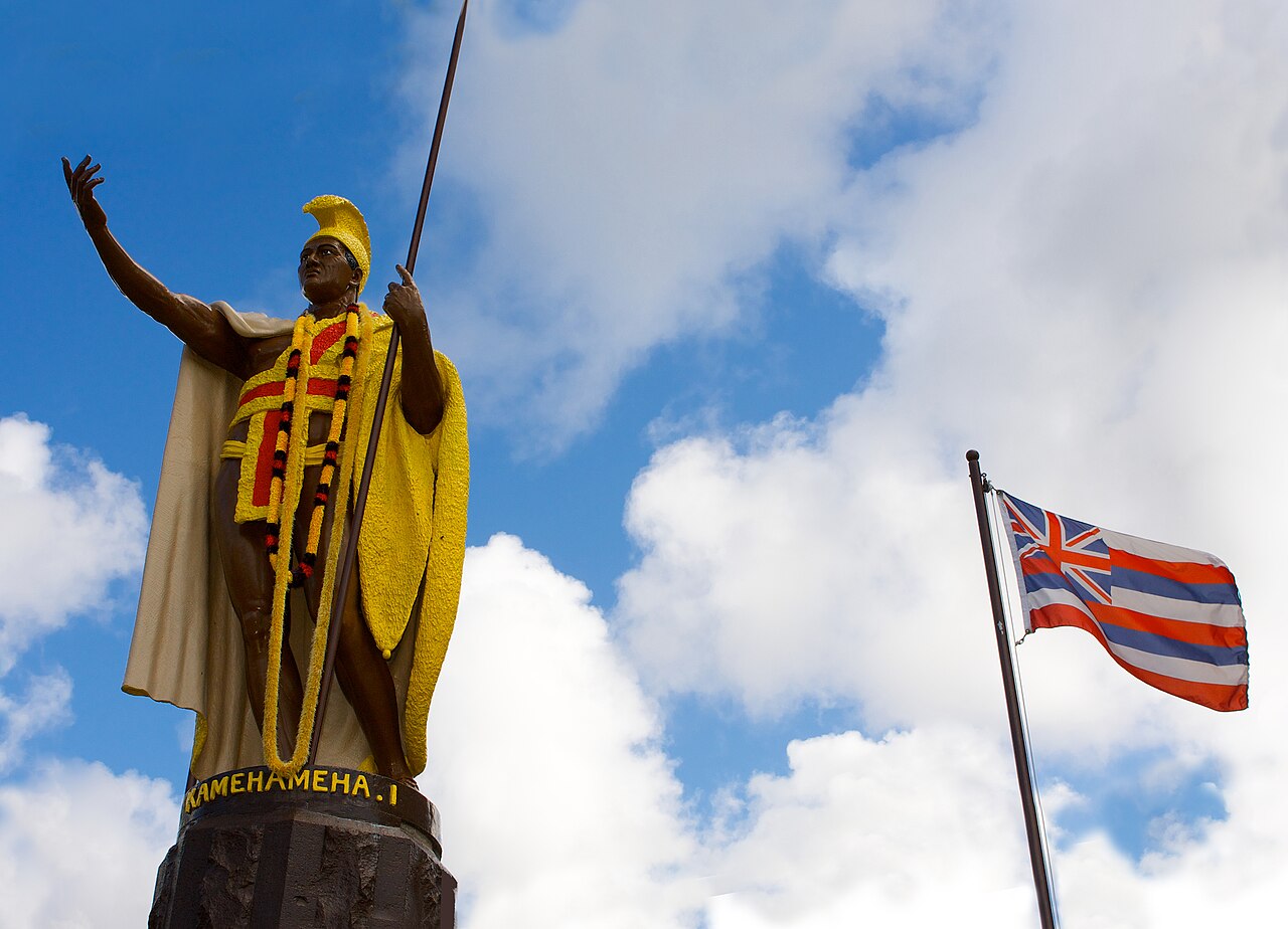 Statue of Kamehamehain in Kapaʻau