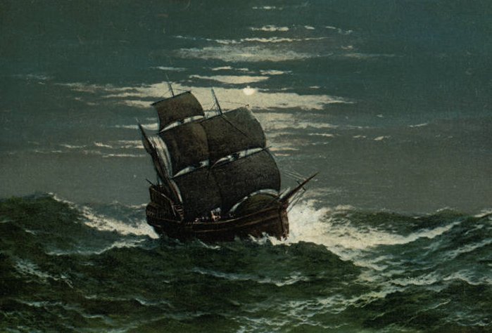 The Mayflower at Sea