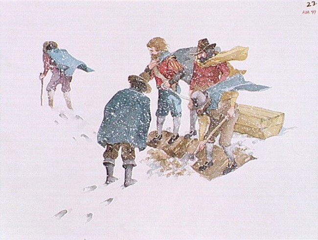 Early Colonial Burial During Winter Storm (1609-1610)