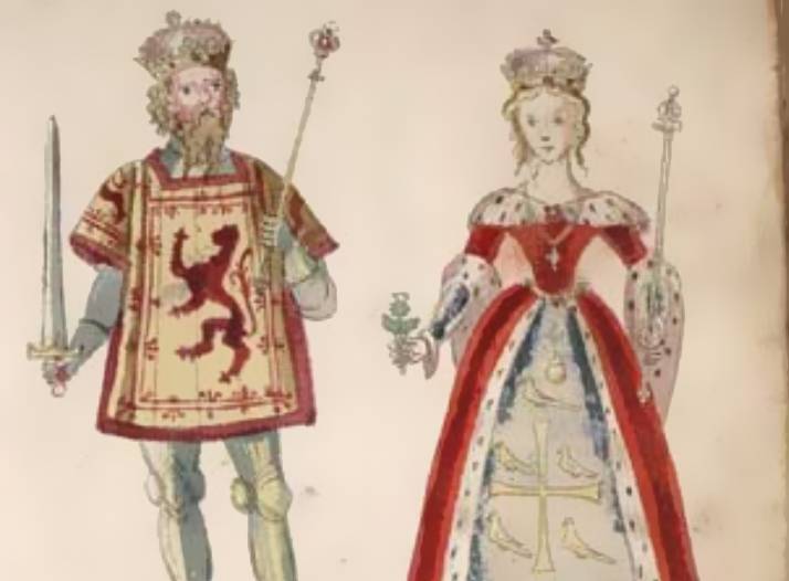 King Malcolm III and his wife Margaret of Wessex