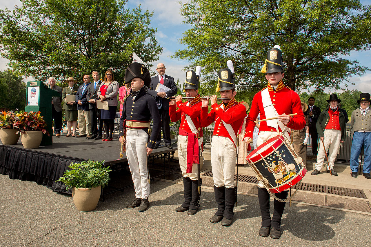 Playing the national anthem