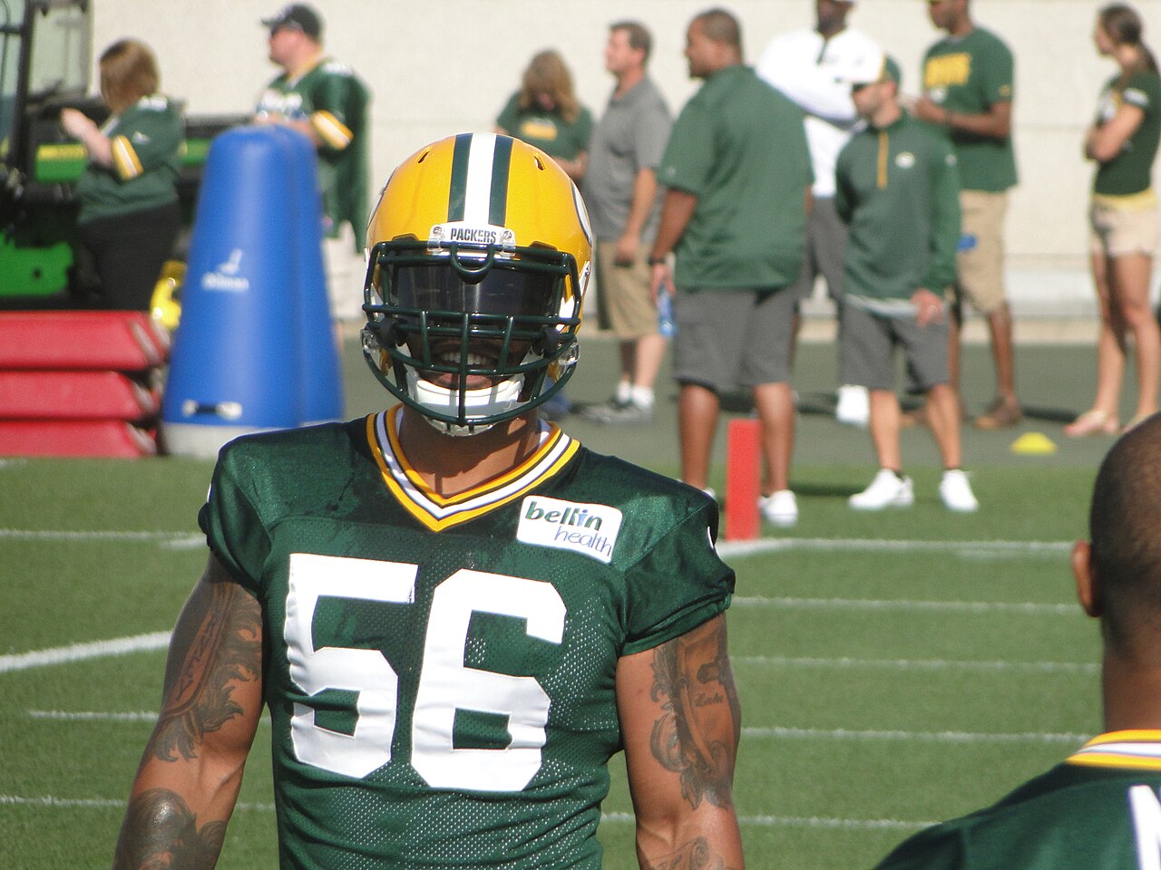 Julius Peppers in Green Bay Packers jersey