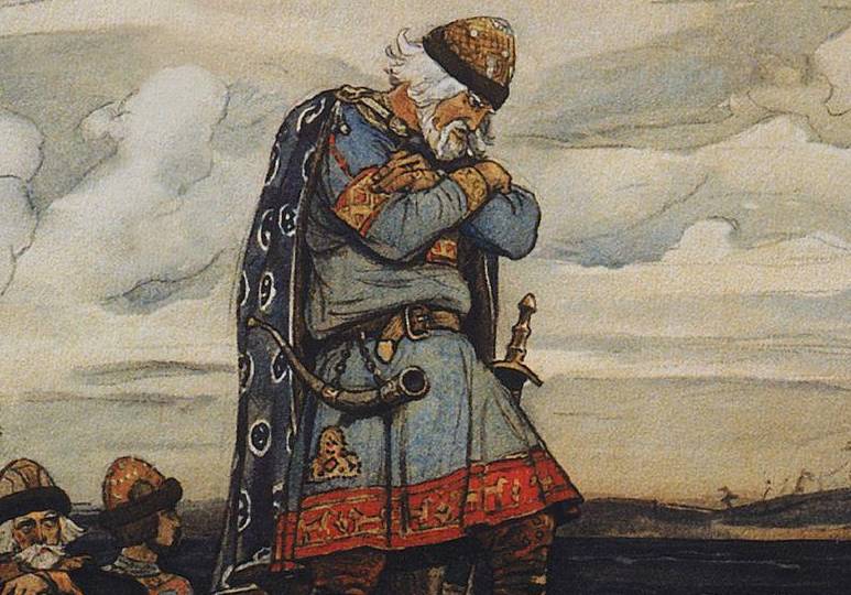 Oleg at his horse's remains