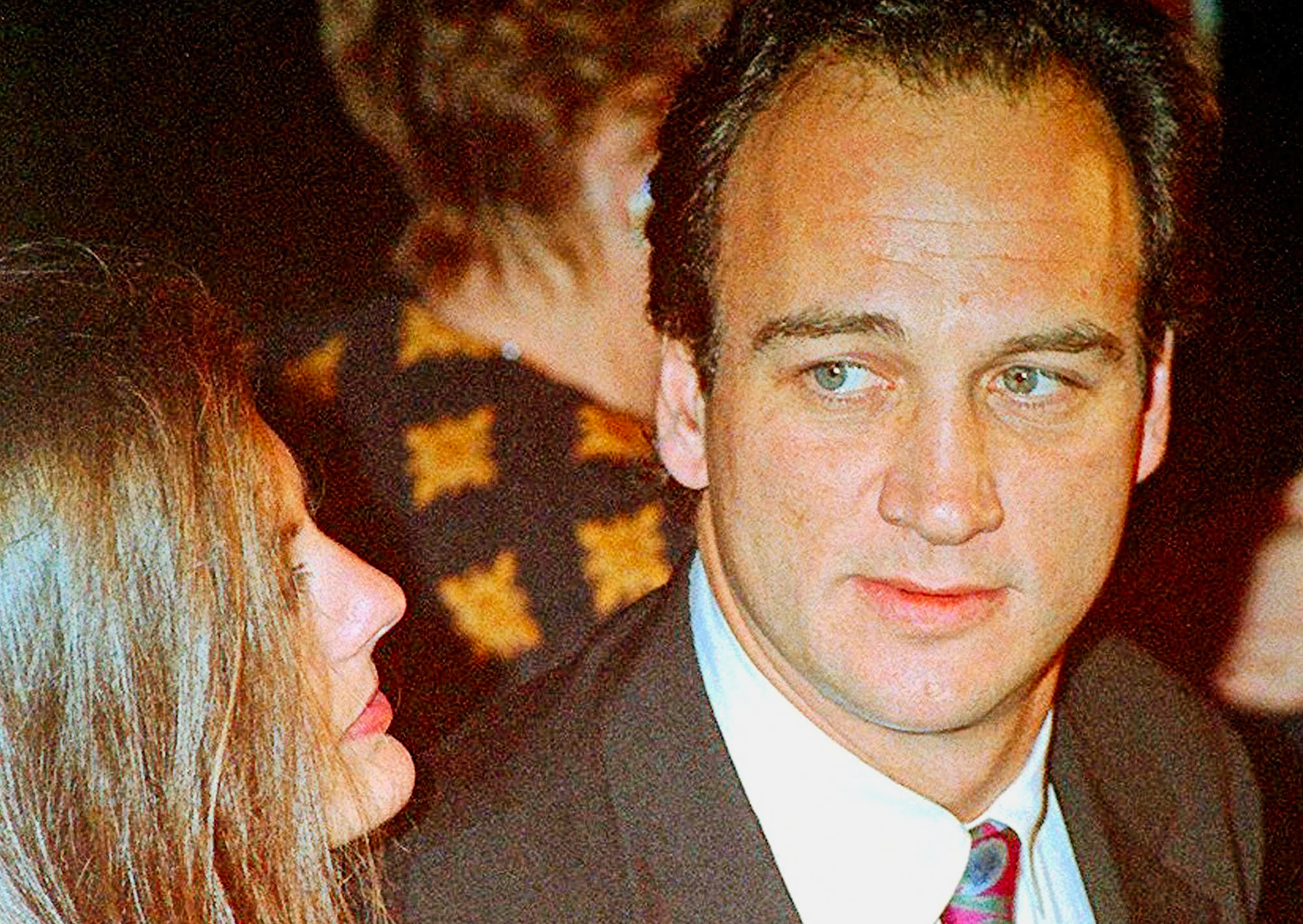 James Belushi with his wife in 1990s
