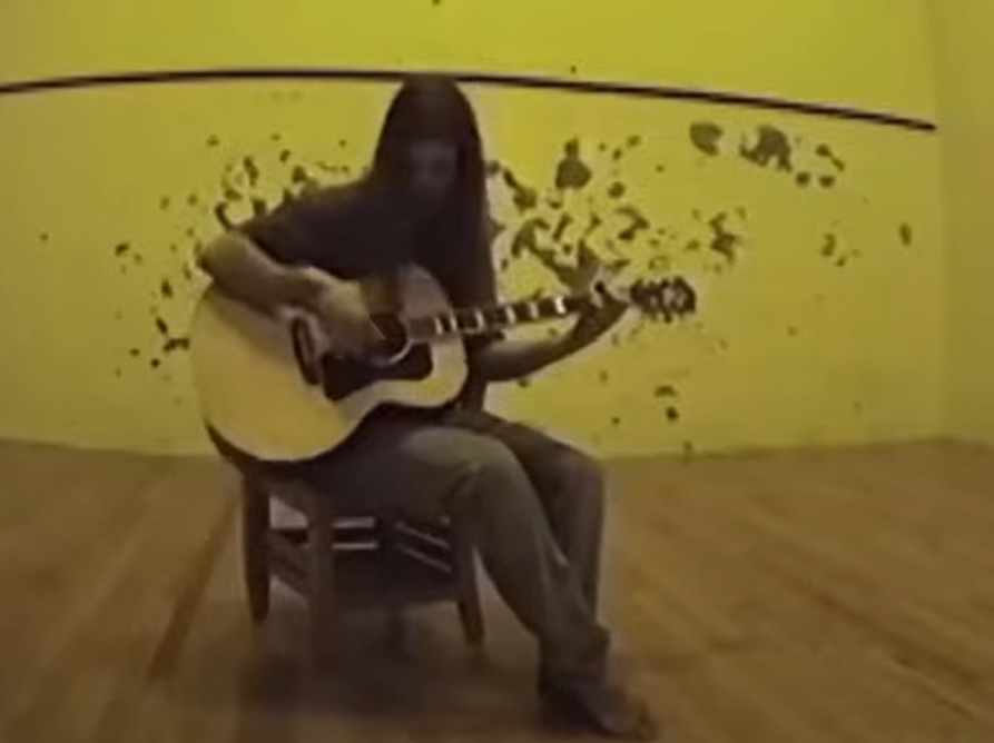 A visually captivating still taken from a pivotal moment in the documentary film All I Can Say (2019)