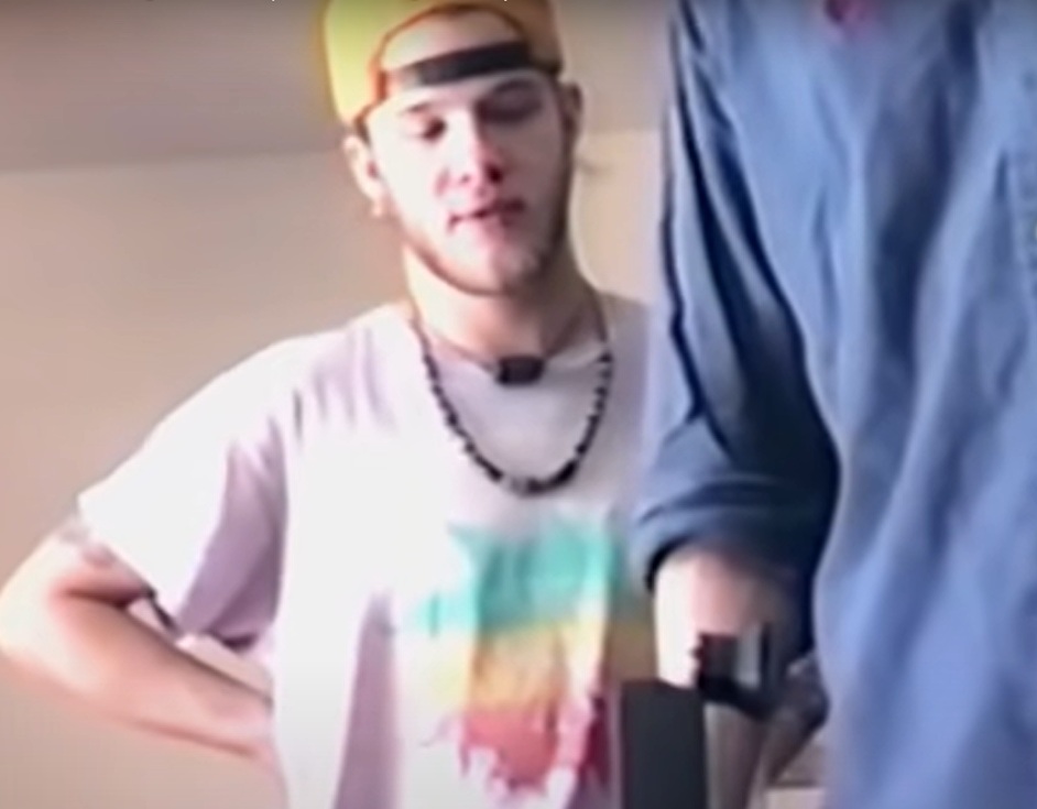 A visually captivating still taken from a pivotal moment in the documentary film All I Can Say (2019)