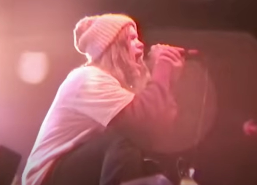 A visually captivating still taken from a pivotal moment in the documentary film All I Can Say (2019)