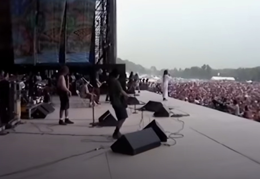 A visually captivating still taken from a pivotal moment in the documentary film All I Can Say (2019)