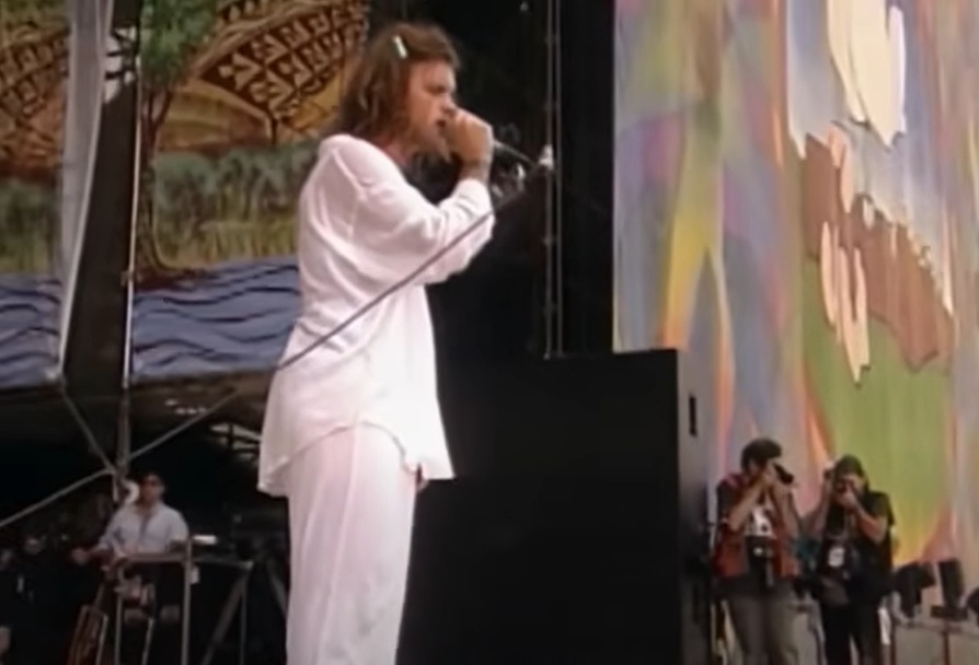 A visually captivating still taken from a pivotal moment in the documentary film All I Can Say (2019)