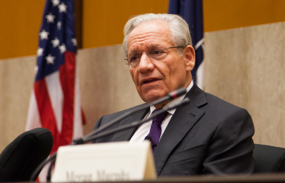 American investigative journalist Robert Upshur Woodward