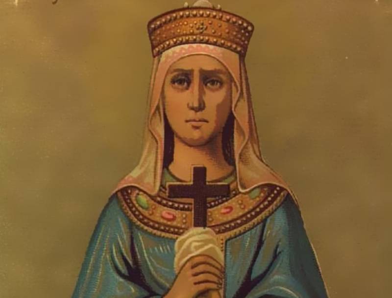 Saint Olga Of Kiev in blue