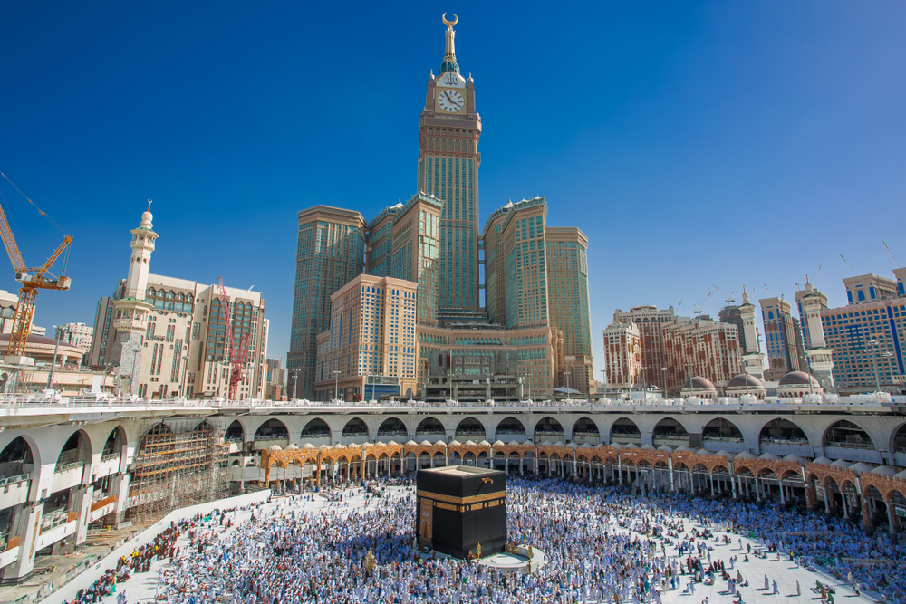 Grand Mosque of Makkah, Saudi Arabia and the Clock Tower