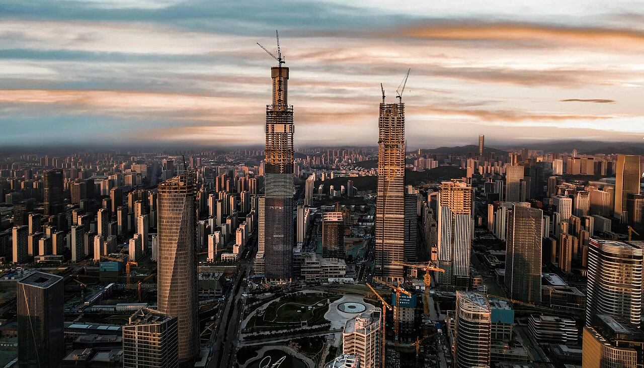 Skyline Of Cbd, Jinan, China