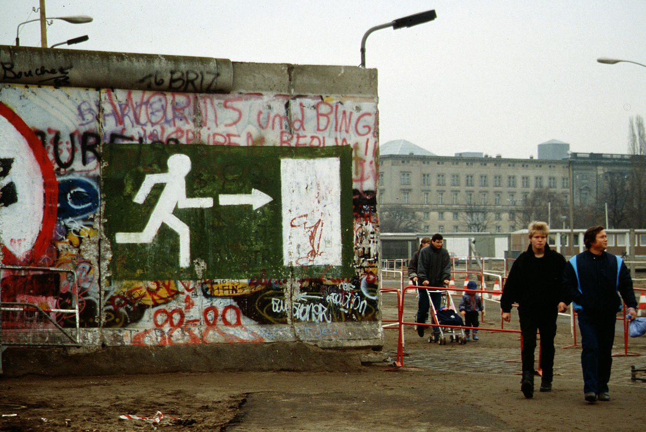 Picture taken soon after the fall of the Berlin Wall