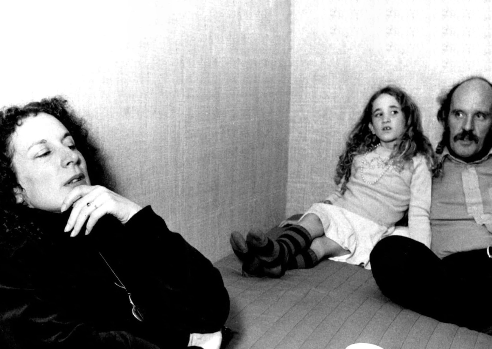 Authoress Margaret Atwood, her daughter Jess and her Husband Graeme Gibson in their Hotel room