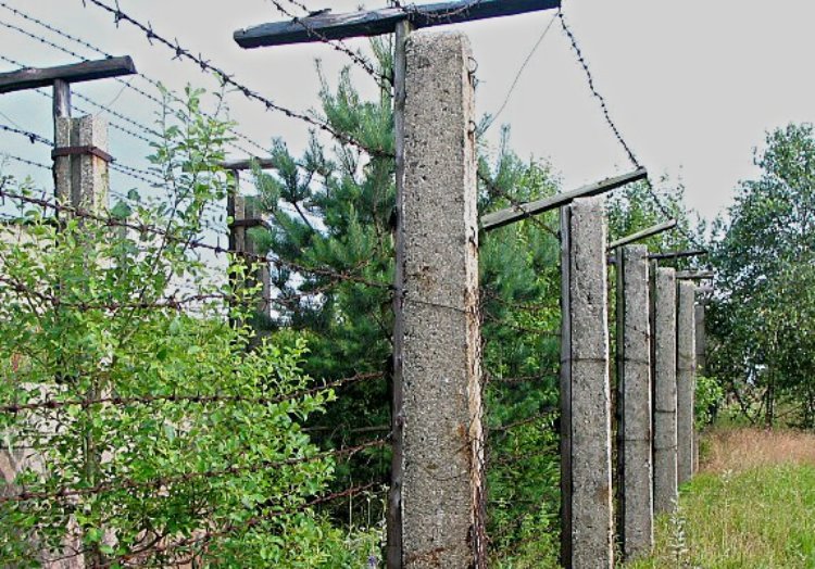 Remains of Iron Curtain in former Czechoslovakia