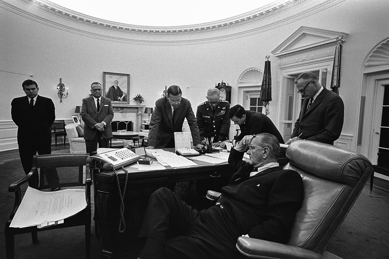 Meeting On Detroit Riots Oval Office