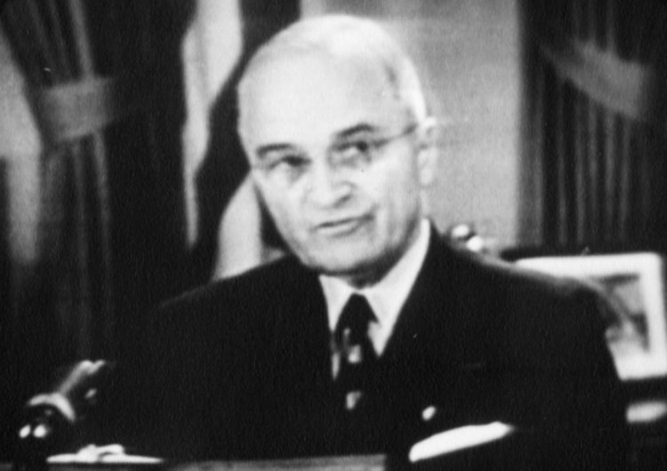 A speech by American President Harry S. Truman