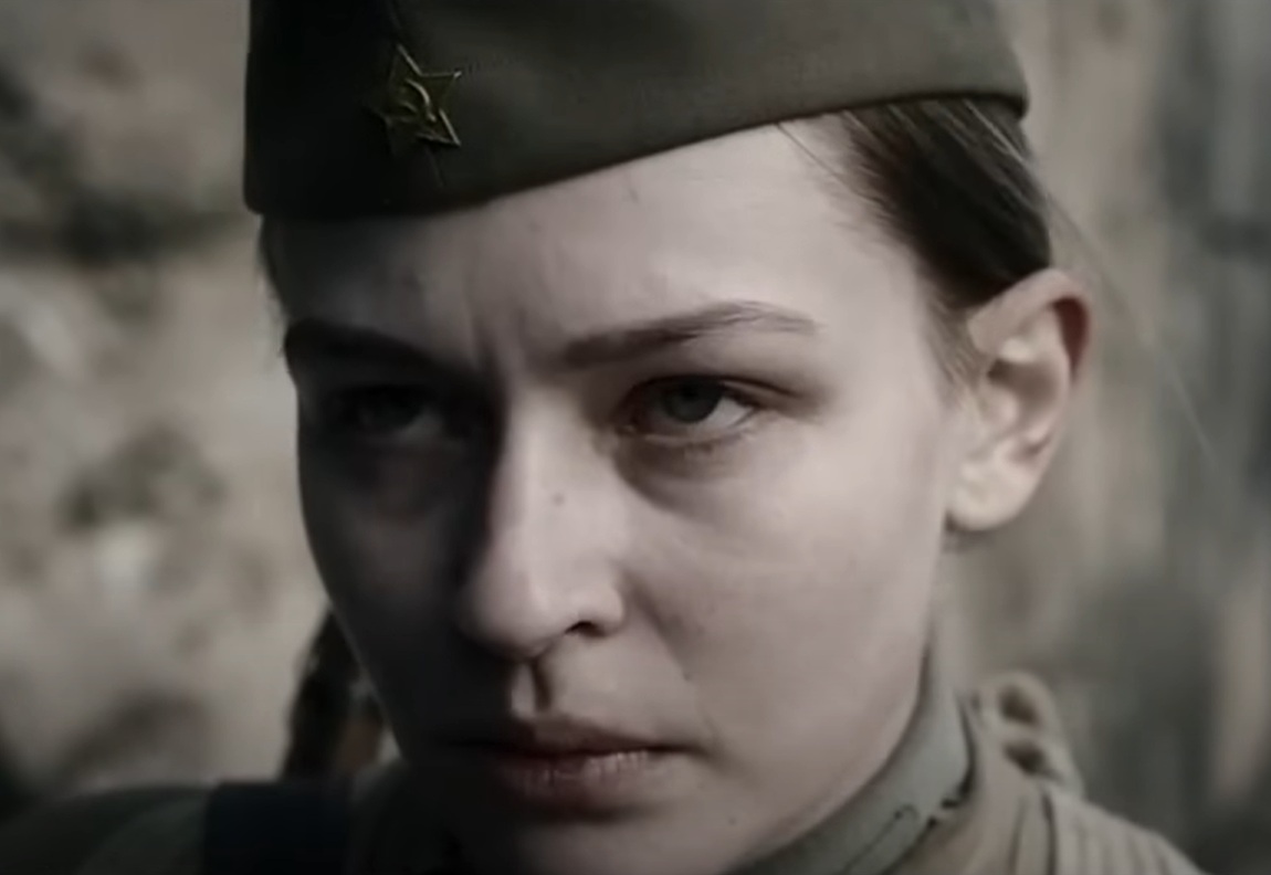 A visually captivating still taken from a pivotal moment in the film Battle for Sevastopol (2015)