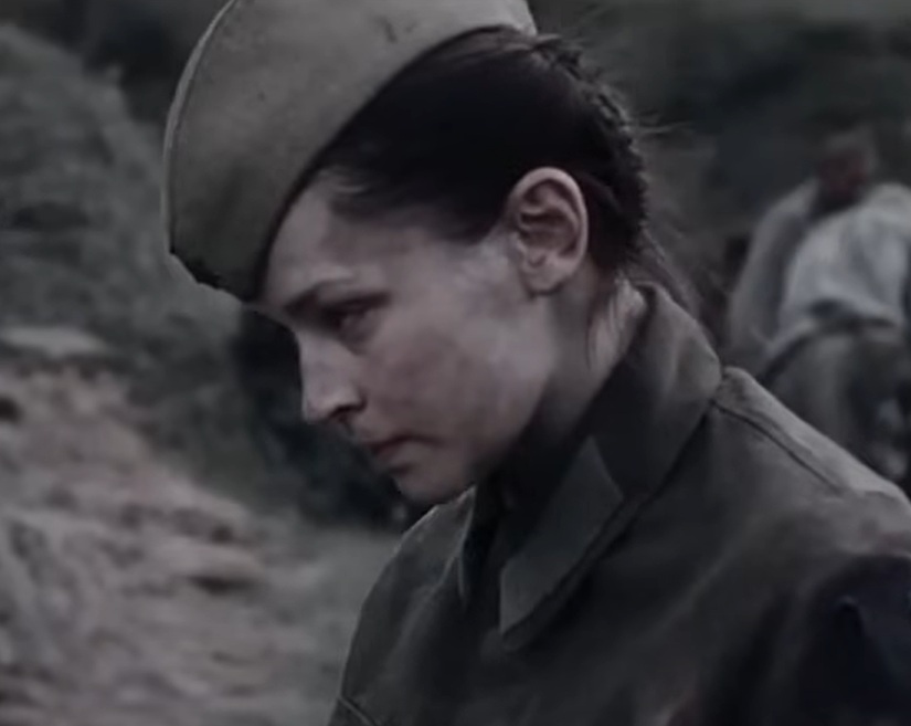 A visually captivating still taken from a pivotal moment in the film Battle for Sevastopol (2015)