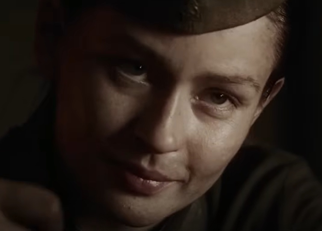 A visually captivating still taken from a pivotal moment in the film Battle for Sevastopol (2015)