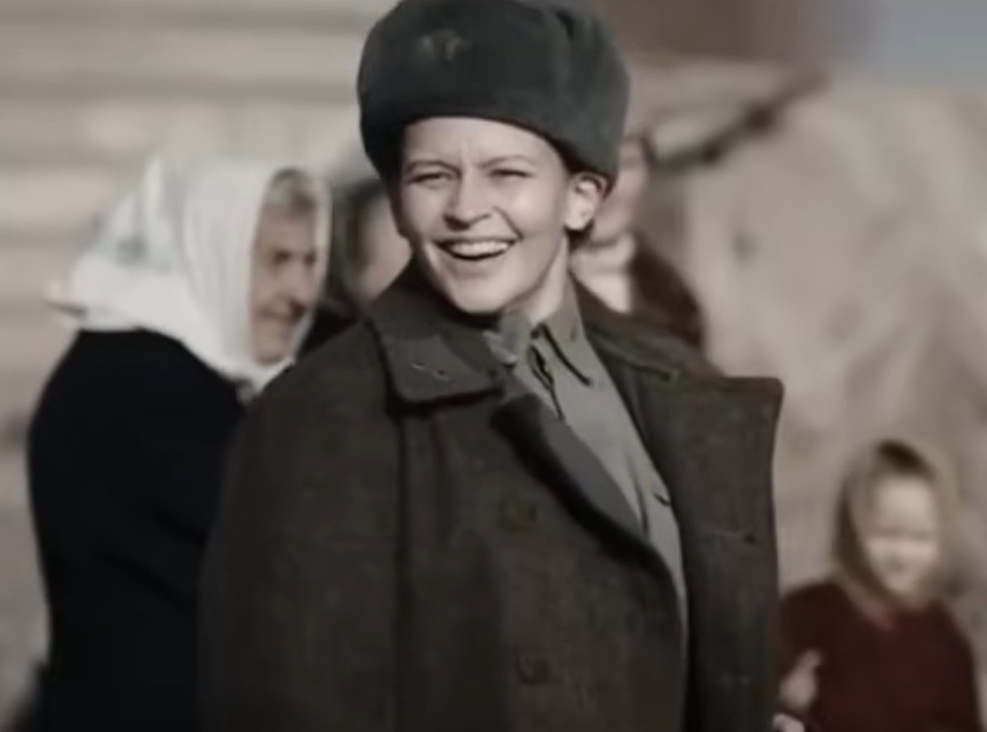 A visually captivating still taken from a pivotal moment in the film Battle for Sevastopol (2015)