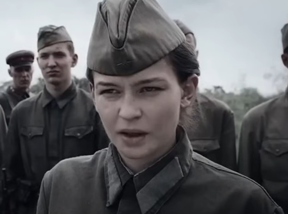 A visually captivating still taken from a pivotal moment in the film Battle for Sevastopol (2015)