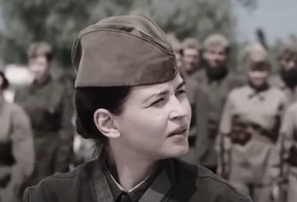 A visually captivating still taken from a pivotal moment in the film Battle for Sevastopol (2015)