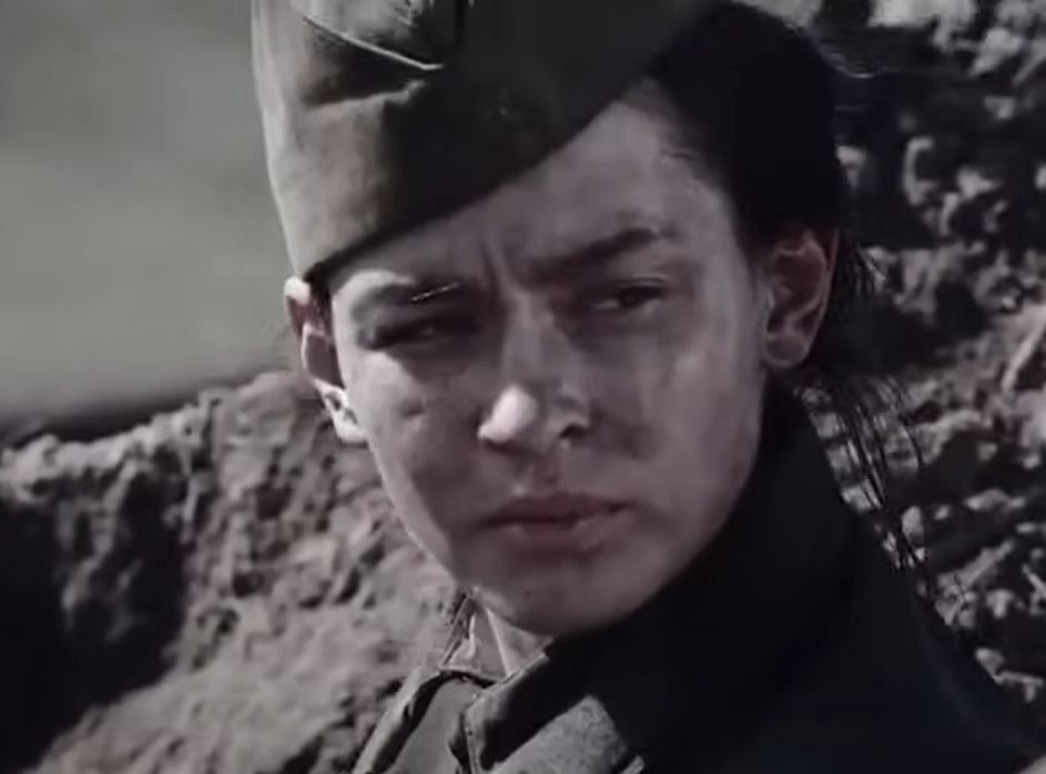 A visually captivating still taken from a pivotal moment in the film Battle for Sevastopol (2015)