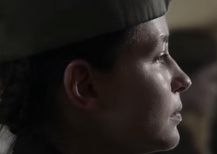 A visually captivating still taken from a pivotal moment in the film Battle for Sevastopol (2015)