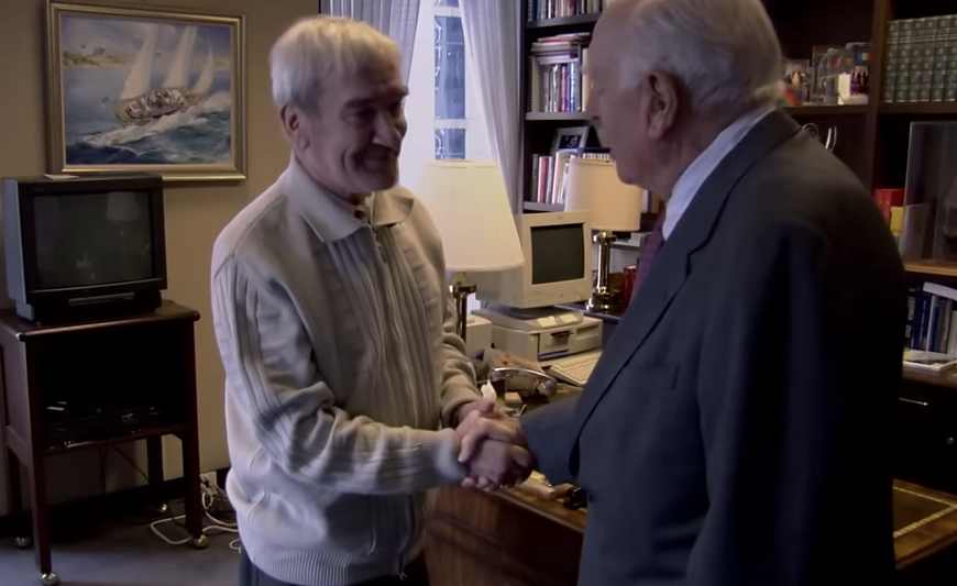 Screenshot from the documentary The Man Who Saved the World (2014)