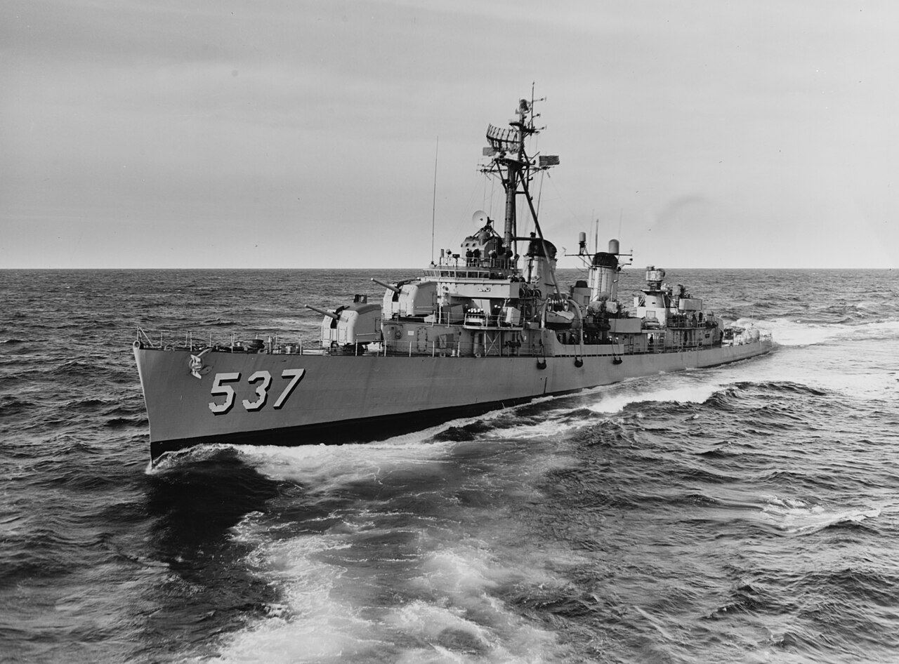 USS The Sullivans (DD-537) underway at sea