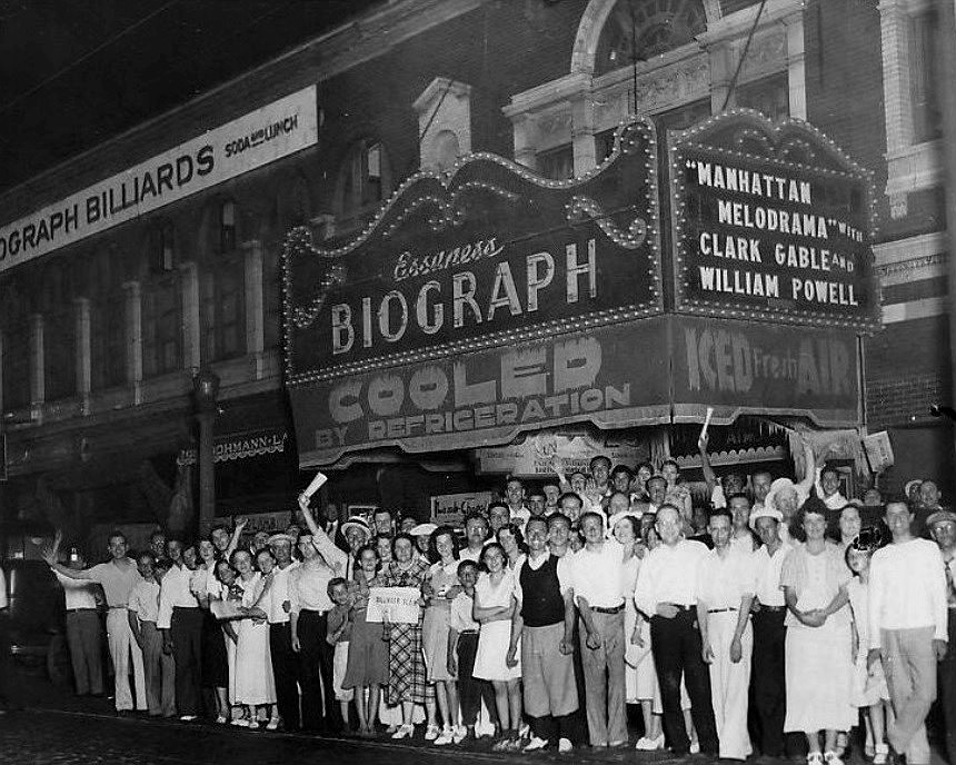 Crowd At Biograph Theater After Dillinger Death