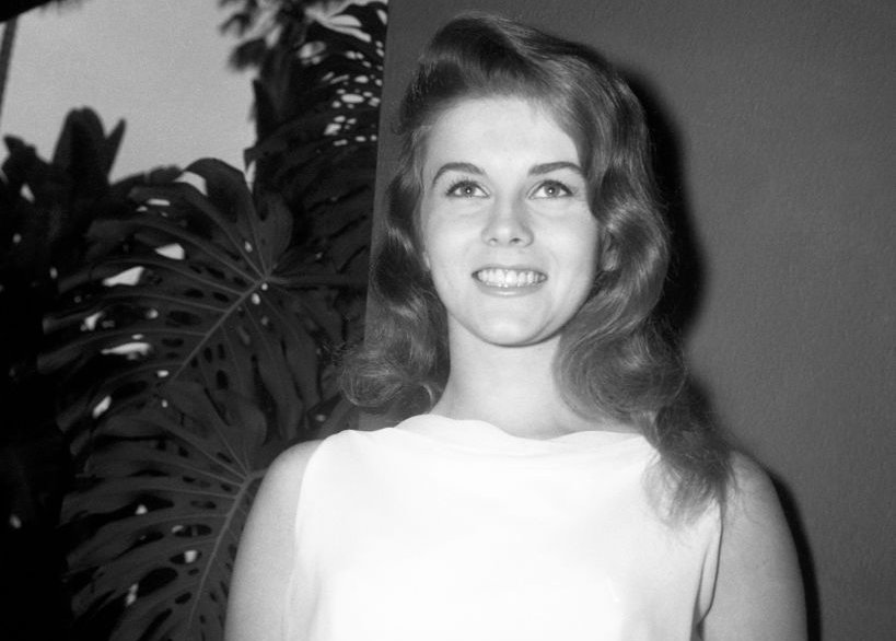 Swedish-born actress Ann-Margret wearing white top