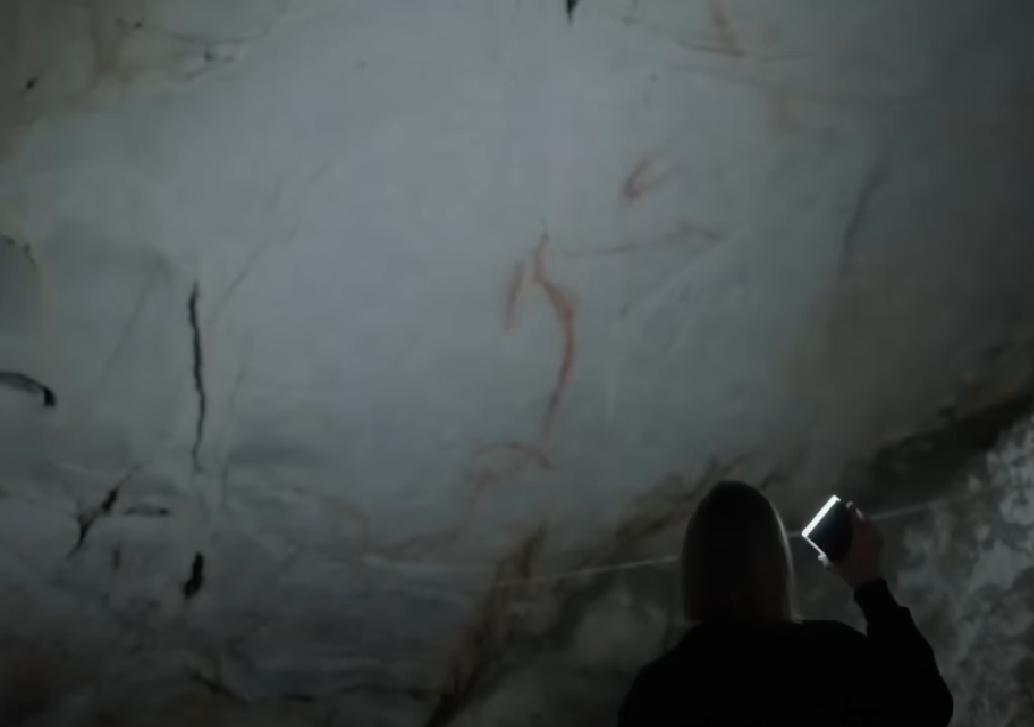 Screenshot from the National Geographic, Inventing Graphics on Cave Walls (2018)