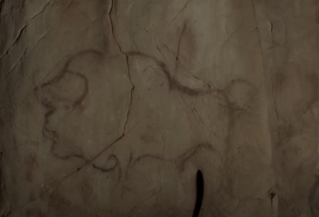 Screenshot from the National Geographic, Inventing Graphics on Cave Walls (2018)