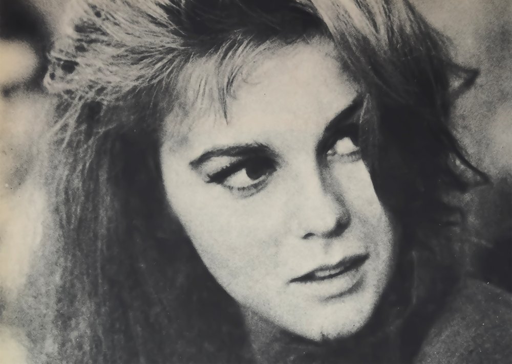 Portrait of American singer and actress Ann-Margret in old magazine