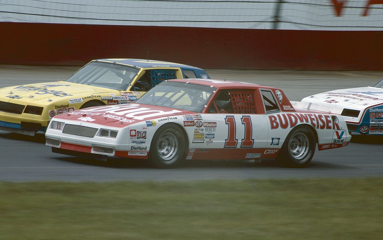 Darrell Waltrip during a race