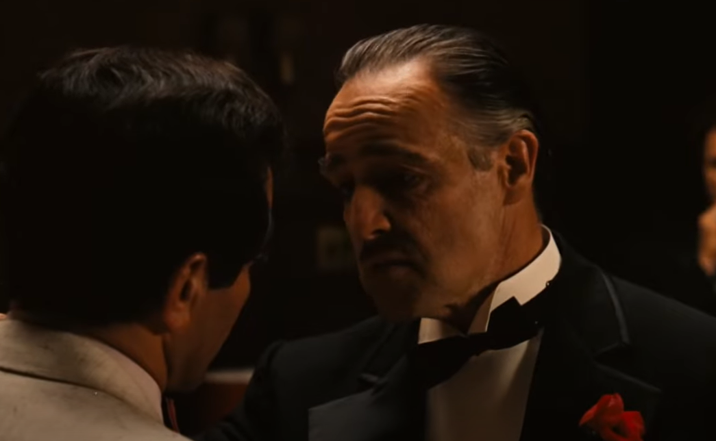 Screenshot of the movie The Godfather (1972)