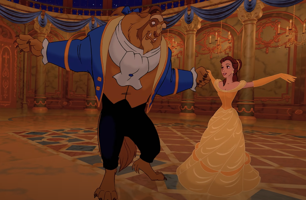 Screenshot of the animated movie Beauty and the Beast (1991)