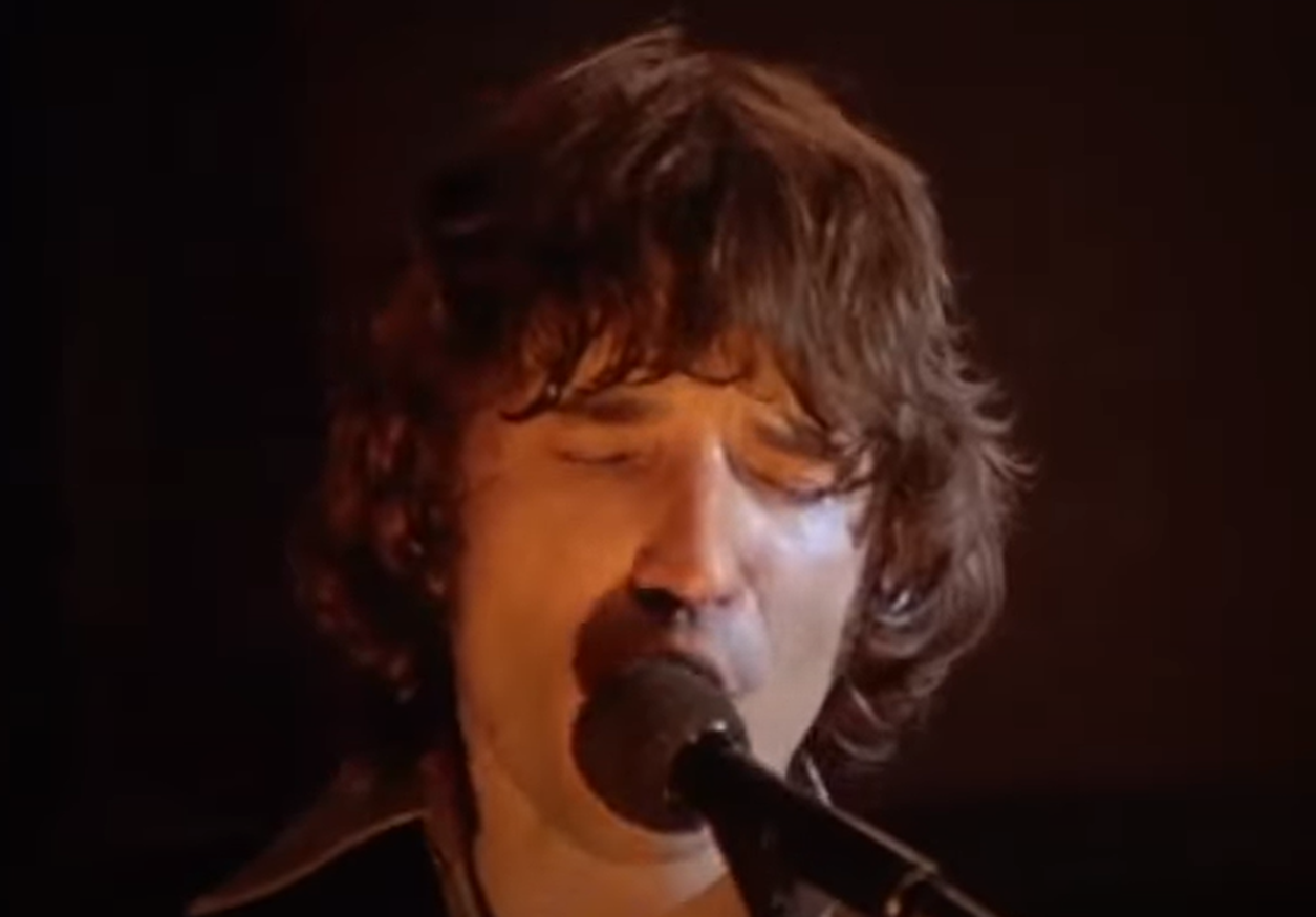 Screenshot of Rick Danko on stage from - The Last Waltz (1978)